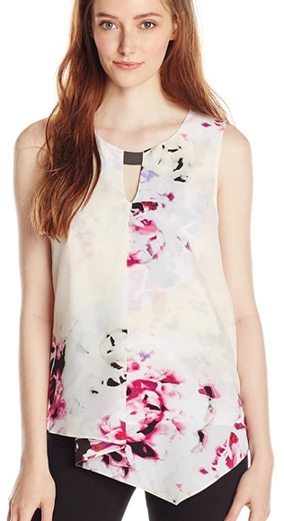 DKNY Cascade Sleeveless Blouse - Picture 1 of 7